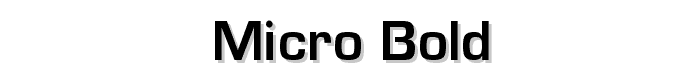 Micro Bold font